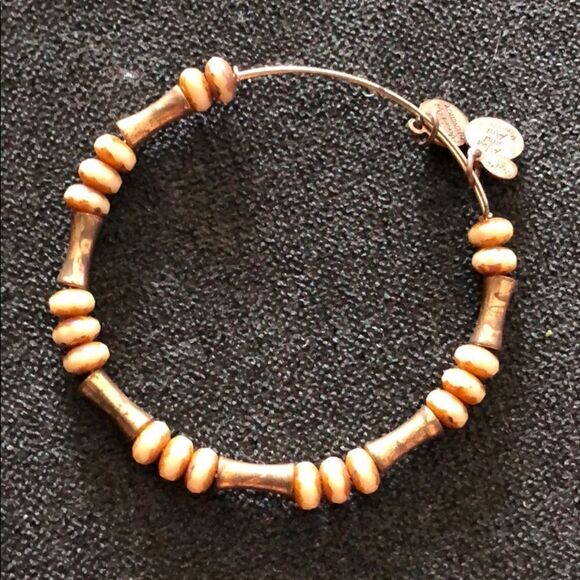 Gold Bamboo Alex and Ani Bracelet - Vintage Look - Picture 1 of 3